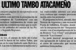 Tito Fernández en último tambo atacameño. Tito Fernández en último tambo atacameño.