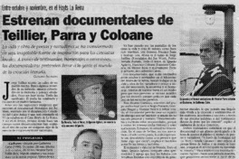 Estrenan documentales de Teillier, Parra y Coloane Estrenan documentales de Teillier, Parra y Coloane