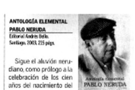 Antología elemental Antología elemental