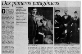 Dos pioneros patagónicos Dos pioneros patagónicos