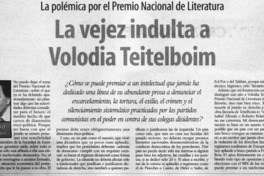 La vejez indulta a Volodia Teitelboim La vejez indulta a Volodia Teitelboim