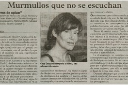 Murmullos que no se escuchan Murmullos que no se escuchan