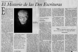 El misterio de las dos escrituras El misterio de las dos escrituras
