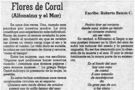 Flores de coral
