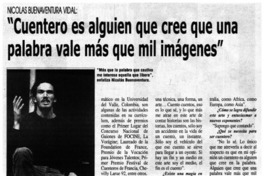 Cuentero es alguien que cree que una palabra vale más que mil imágenes. Cuentero es alguien que cree que una palabra vale más que mil imágenes.