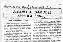 Alcance a Juan José Arreola (1918) Alcance a Juan José Arreola (1918)