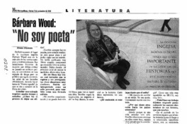 Barbara Wood: "No soy poeta" Barbara Wood: "No soy poeta"