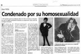 Condenado por su homosexualidad. Condenado por su homosexualidad.
