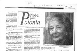 Nobel para Polonia. Nobel para Polonia.