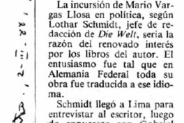 Todo Vargas Llosa traducido al alemán. Todo Vargas Llosa traducido al alemán.