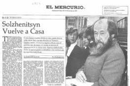 Solzhenitsyn vuelve a casa Solzhenitsyn vuelve a casa