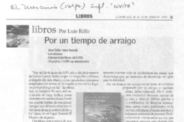 Libros : Por un tiempo de arraigo Libros : Por un tiempo de arraigo