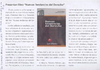 Presentan libro "Nuevas tendencias del derecho"