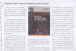 Presentan libro "Nuevas tendencias del derecho"