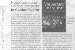 Notas para una historia social de la Ciudad Puerto Notas para una historia social de la Ciudad Puerto
