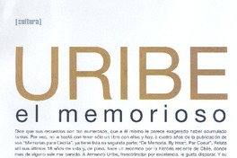 Uribe el memorioso Uribe el memorioso