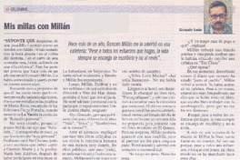 Mis millas con Millán