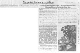 Vegetaciones y sueños Vegetaciones y sueños