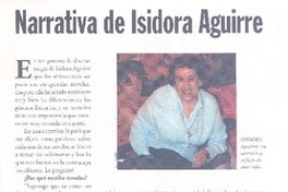 Narrativa de Isidora Aguirre Narrativa de Isidora Aguirre