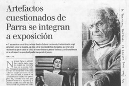 Artefactos cuestionados de Parra se integran a exposición Artefactos cuestionados de Parra se integran a exposición