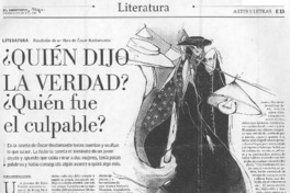 ¿Quién dijo la verdad? ¿Quién fue el culpable? ¿Quién dijo la verdad? ¿Quién fue el culpable?