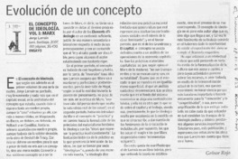 Evolución de un concepto Evolución de un concepto