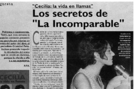Los secretos de "La incomparable" Los secretos de "La incomparable"