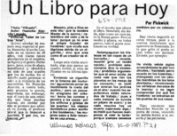 Un libro para hoy  [artículo] Pickwick.