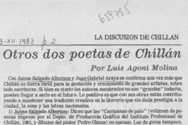 Otros dos poetas de Chillán