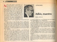 Adiós, maestro