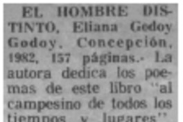 El Hombre distinto. El Hombre distinto.