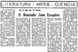 El historiador Jaime Eyzaguirre El historiador Jaime Eyzaguirre