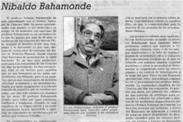 Nibaldo Bahamonde Nibaldo Bahamonde