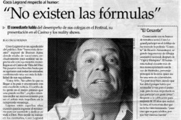 No existen las fómulas" : [entrevistas]