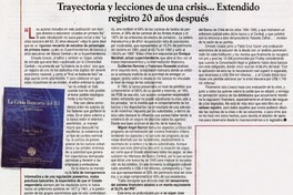 Trayectoria y lecciones de una crisis. Extendido registro 20 años después.