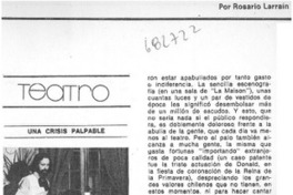 Una crisis palpable Una crisis palpable