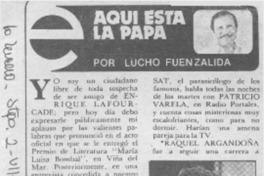 Aquí esta la papa Aquí esta la papa