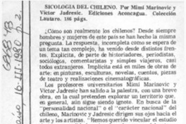 Sicología del chileno Sicología del chileno