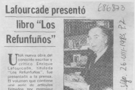 Lafourcade presentó libro "Los refunfuños". Lafourcade presentó libro "Los refunfuños".