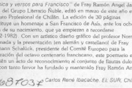 Música y versos para Francisco" Música y versos para Francisco"