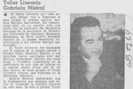 Taller literario Gabriela Mistral. Taller literario Gabriela Mistral.