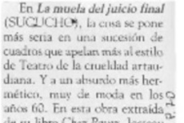 La Muela del juicio final. La Muela del juicio final.