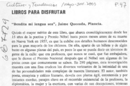 Bendita mi lengua sea". Bendita mi lengua sea".