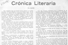 Crónica literaria