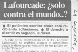 Lafourcade, ¿solo contra el mundo --? Lafourcade, ¿solo contra el mundo --?