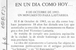 En un día como hoy -- En un día como hoy --