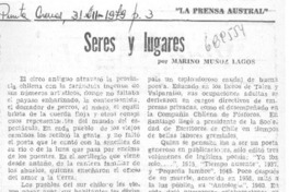 Seres y lugares