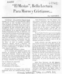 El Mesías", bella lectura para moros y cristianos