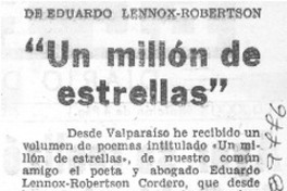 Un millón de estrellas" Un millón de estrellas"
