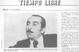 Juan Lorenzini, el escritor que desea conmover. Juan Lorenzini, el escritor que desea conmover.